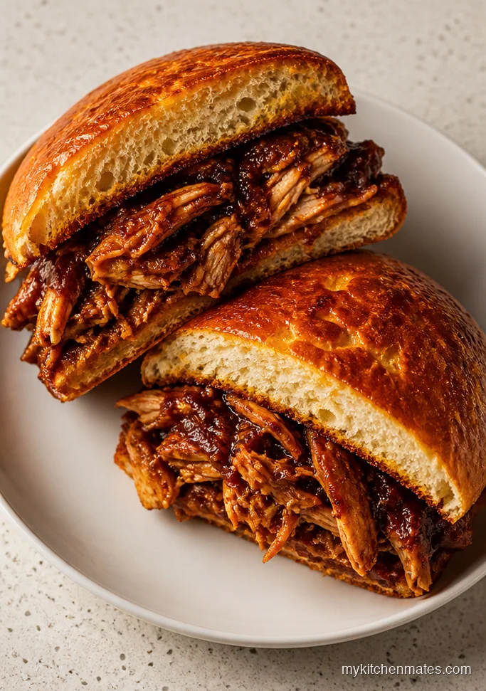11 Crockpot Chicken Sandwich Recipes for Easy Weeknight Wins Classic Shredded BBQ Chicken Sandwiches
