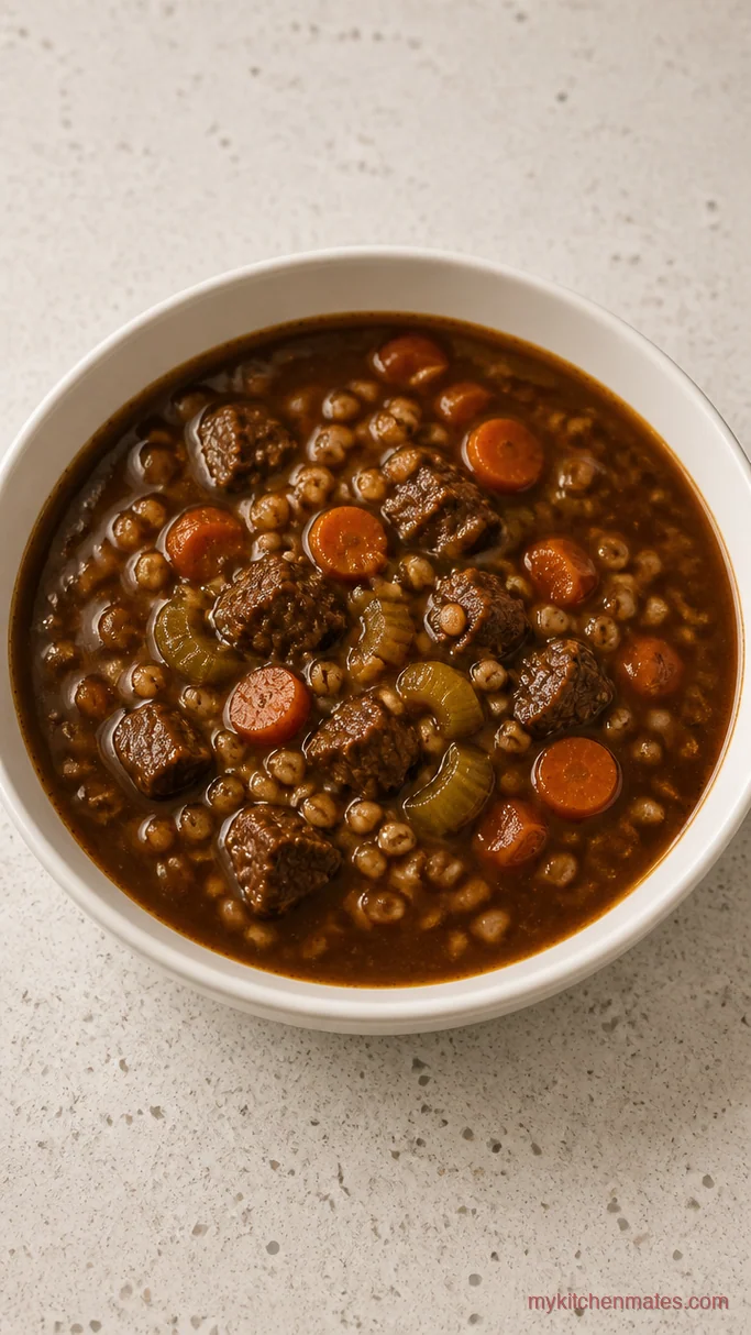 12 Beef Barley Soup Slow Cooker Recipes for Cold Weeknights Classic Slow Cooker Beef Barley Soup