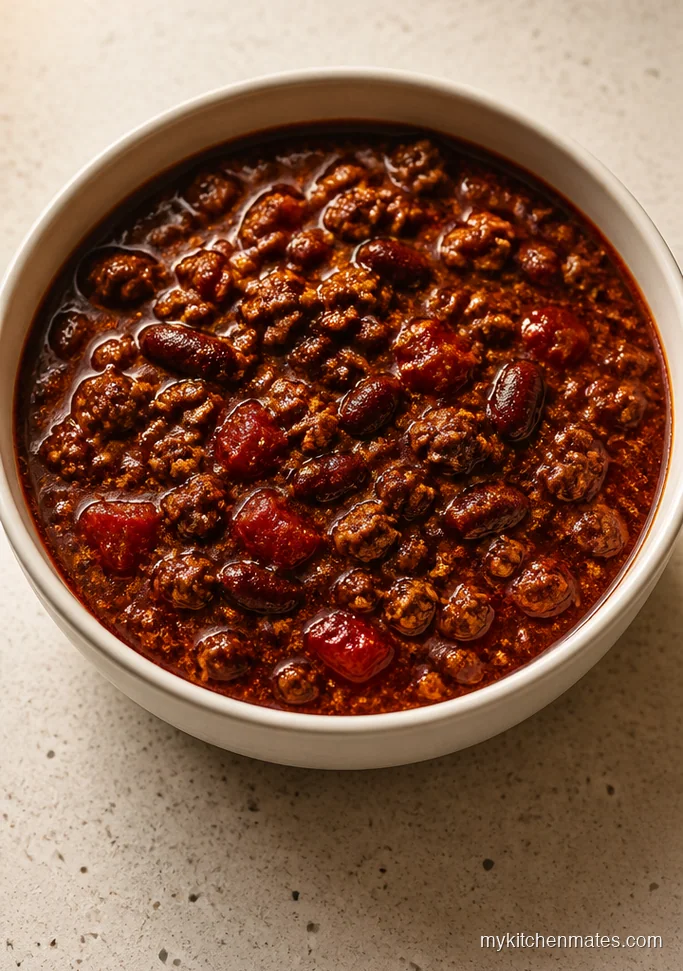 Classic Slow Cooker Ground Beef Chili