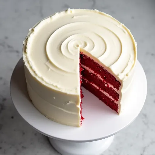 Classic Southern Red Velvet Layer Cake with Cream Cheese Frosting