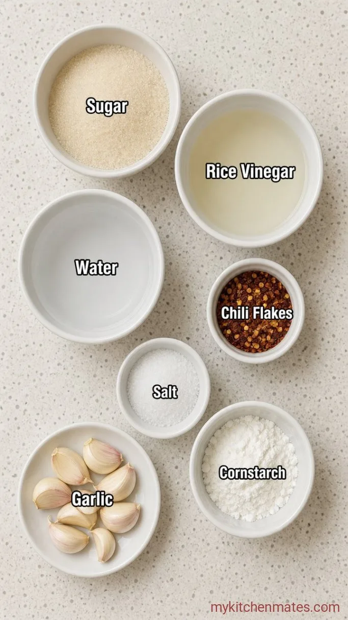 5-Ingredient Classic Sweet Chili Sauce Ingredients