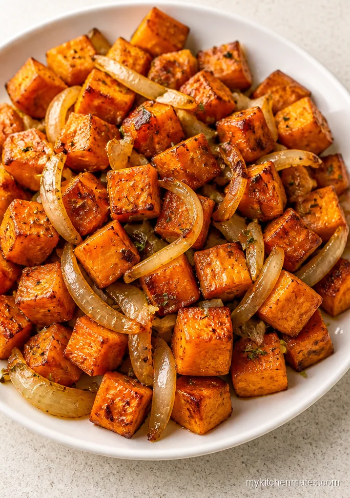 Classic Sweet Potato and Onion Skillet