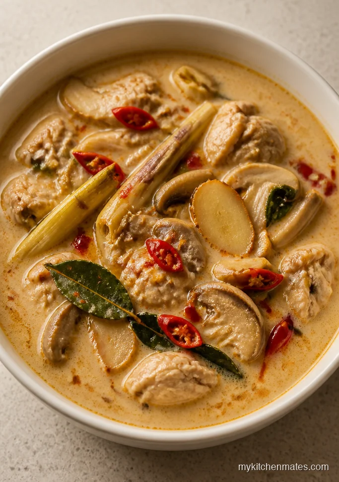 Classic Tom Kha Gai Coconut Chicken Soup