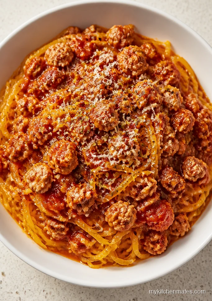 11 High Protein Spaghetti Squash Recipes That Actually Fill You Up Classic Turkey Meat Sauce Spaghetti Squash