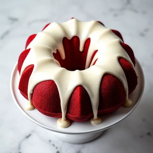 Cocoa-Rich Red Velvet Bundt Cake