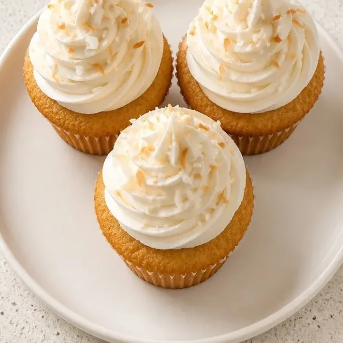Fluffy Coconut Cream Cupcakes with Silky Frosting Coconut Cream Cupcakes