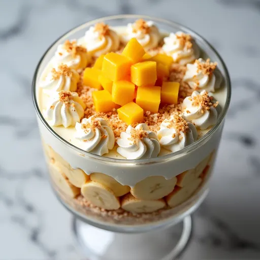 Coconut-Crusted Tropical Banana Pudding