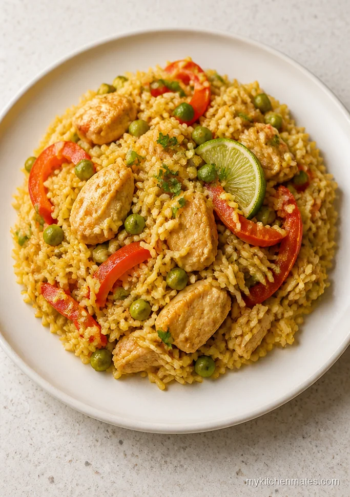 Coconut Curry Chicken Rice Casserole