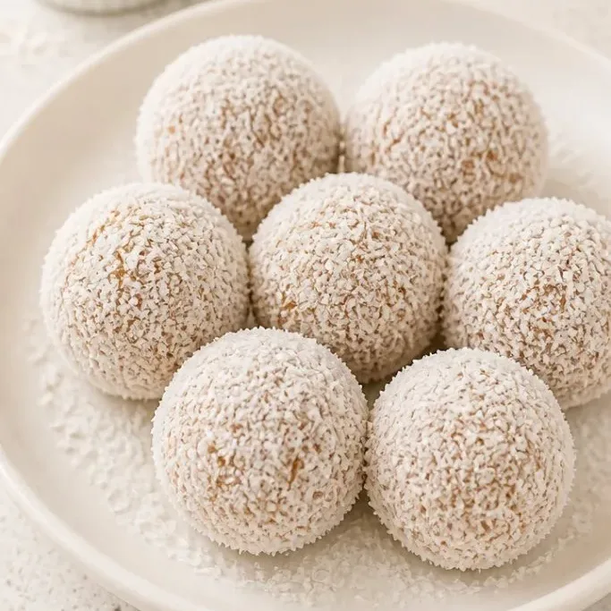 5-Ingredient Coconut Energy Balls (No-Bake) Coconut Energy Balls