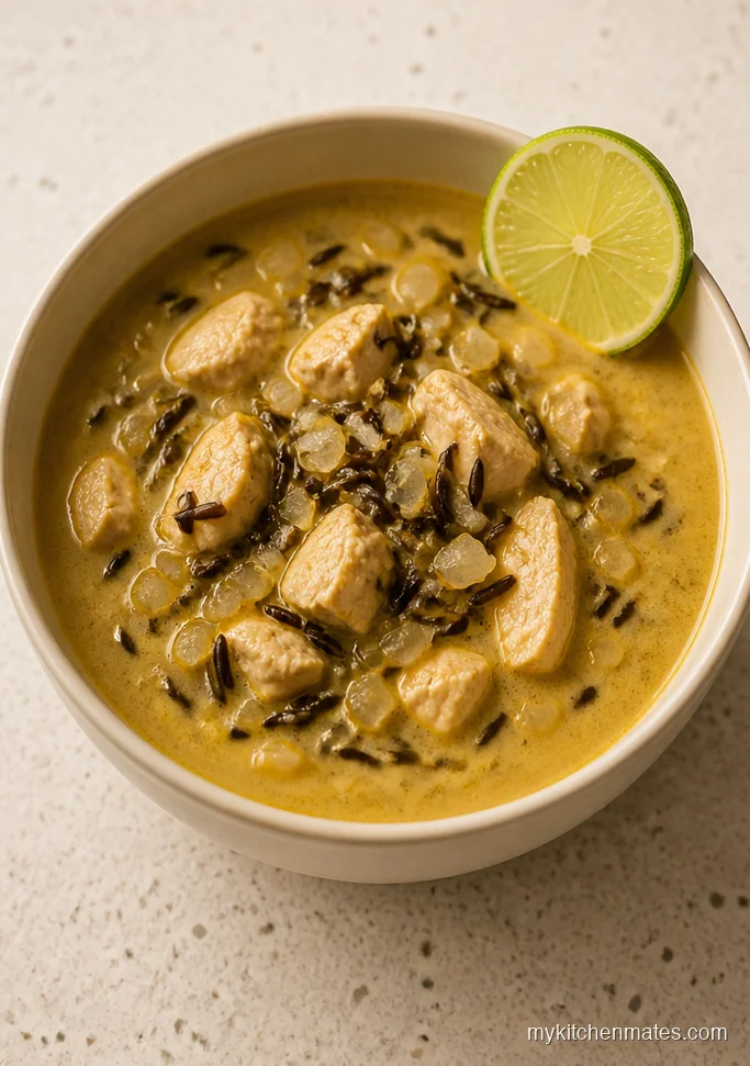 Coconut Ginger Wild Rice Soup