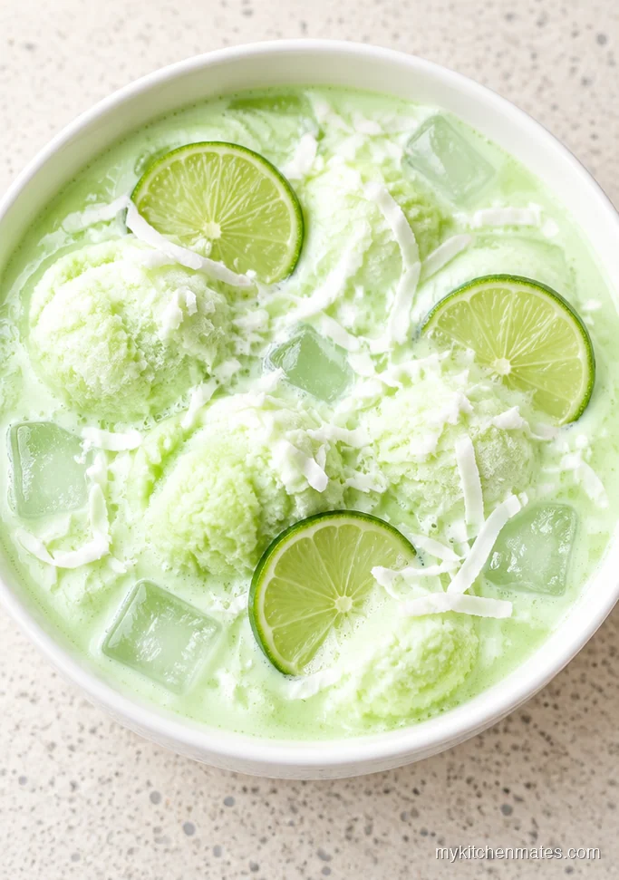 Coconut Lime Sherbet Punch