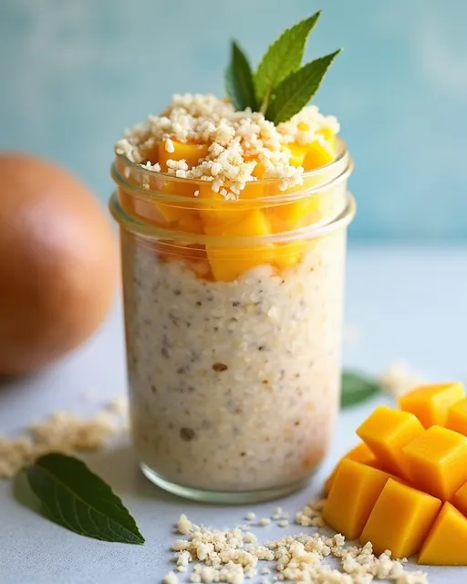 Coconut Mango Paradise Overnight Oats