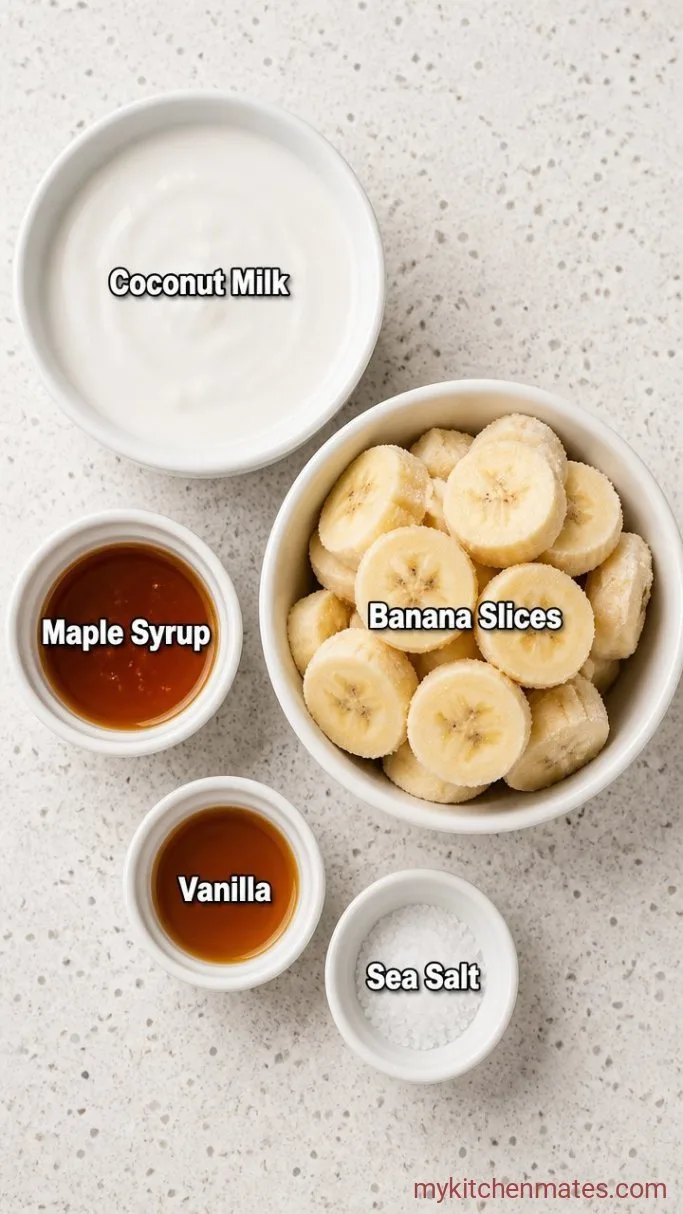 Creamy 4-Ingredient Coconut Milk Smoothie Ingredients
