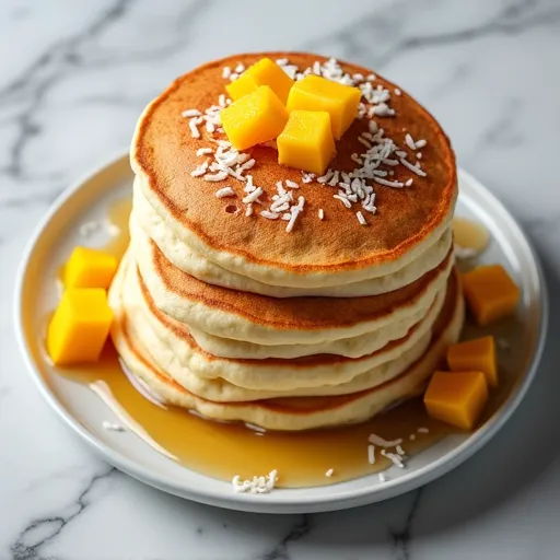 Coconut Milk Tropical Fluff Pancakes