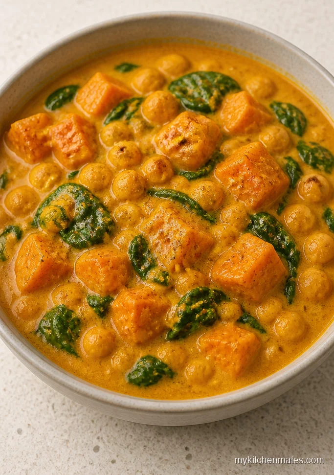 Coconut Sweet Potato Chickpea Curry
