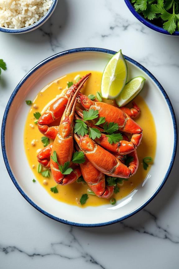 coconut curry crab legs