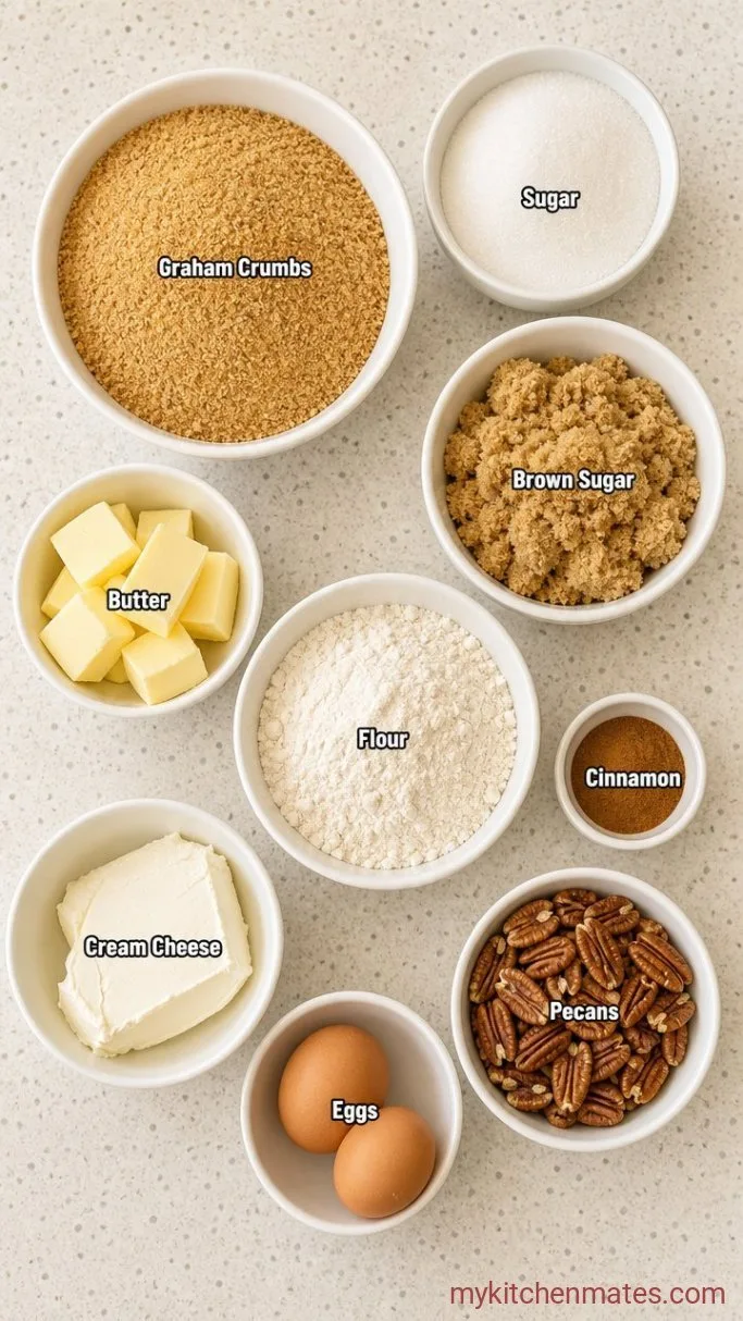 Cinnamon Streusel Coffee Cake Cheesecake Ingredients