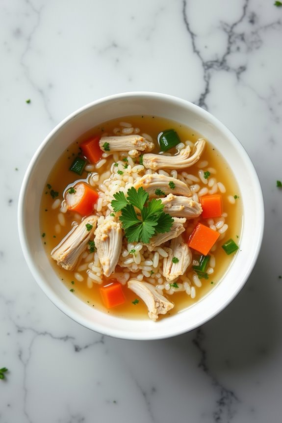 comforting chicken and rice