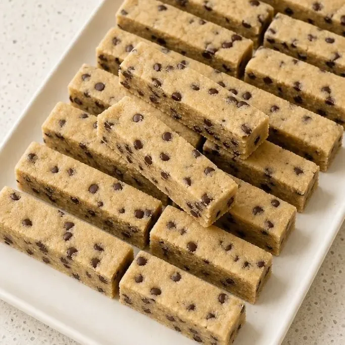 No-Bake Chocolate Chip Cookie Dough Bars Cookie Dough Bars