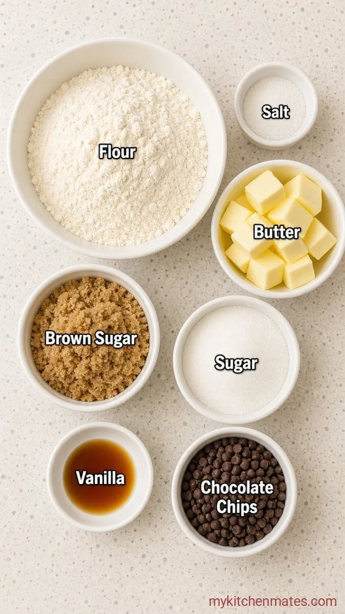 No-Bake Edible Cookie Dough Bites Ingredients