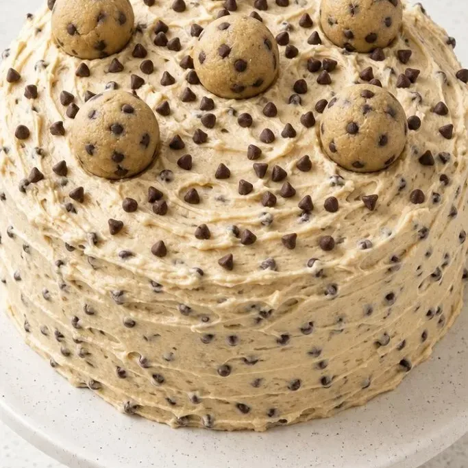 Decadent Cookie Dough Cake (No Raw Eggs) Cookie Dough Cake