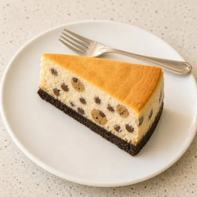 Cookie Dough Cheesecake with Edible Cookie Dough Chunks Cookie Dough Cheesecake
