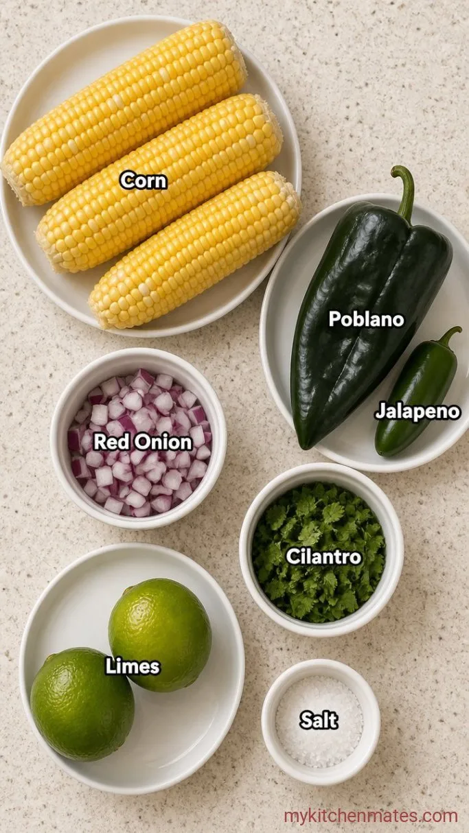 Smoky Copycat Chipotle Corn Salsa Ingredients