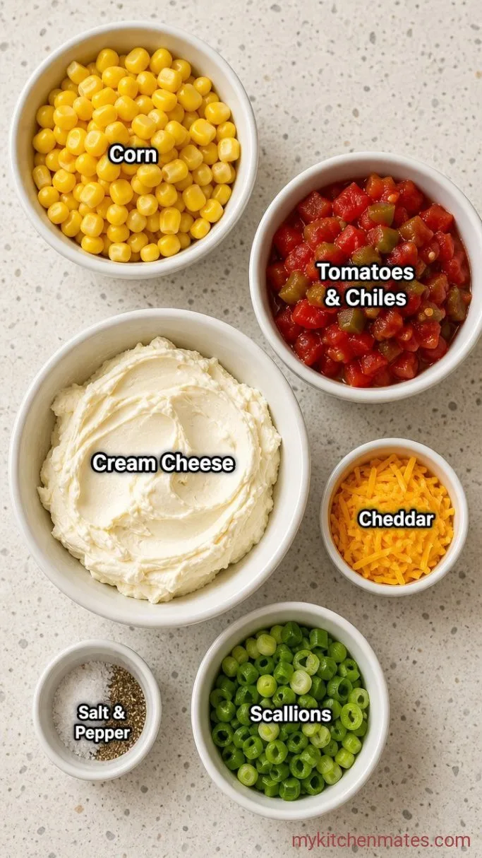 5-Ingredient Corn Dip with Cream Cheese Ingredients