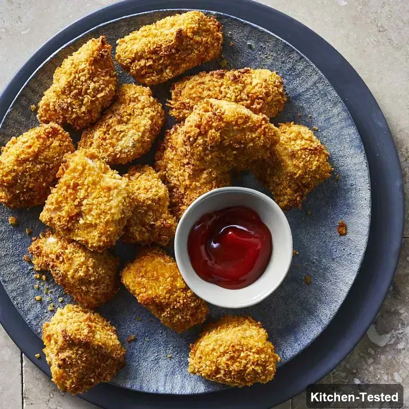 Cornflake Air-Fryer Chicken Nuggets cornflake air fryer chicken nuggets