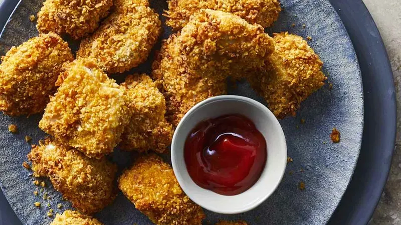 Cornflake Air-Fryer Chicken Nuggets Food photo of Cornflake Air-Fryer Chicken Nuggets
