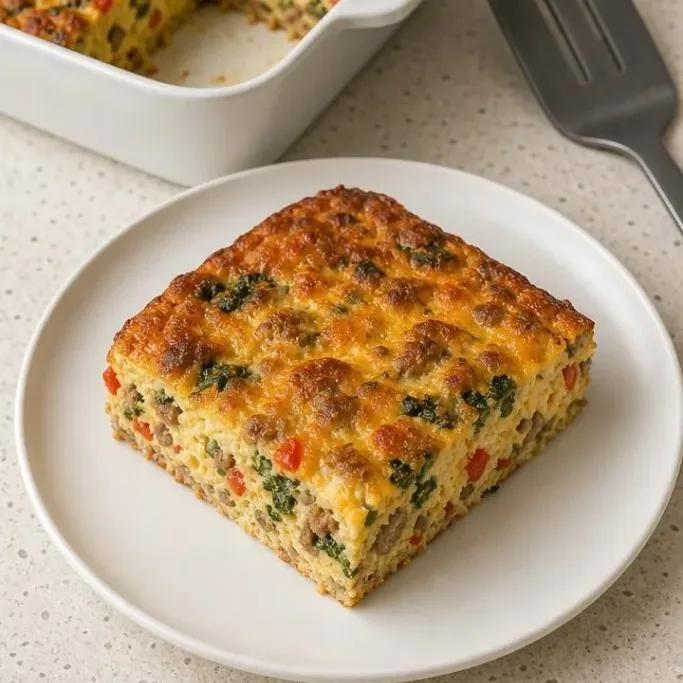 Fluffy High-Protein Cottage Cheese Breakfast Casserole Cottage Cheese Breakfast Casserole