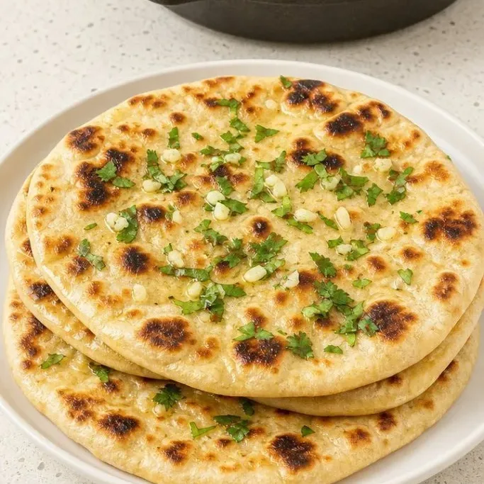 12-Minute Cottage Cheese Naan (No Yeast Needed) Cottage Cheese Naan Bread
