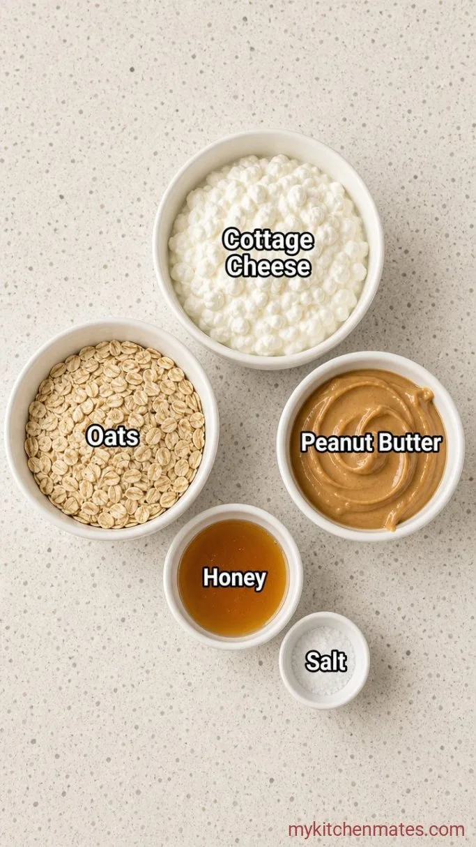 4-Ingredient Cottage Cheese Protein Balls Ingredients