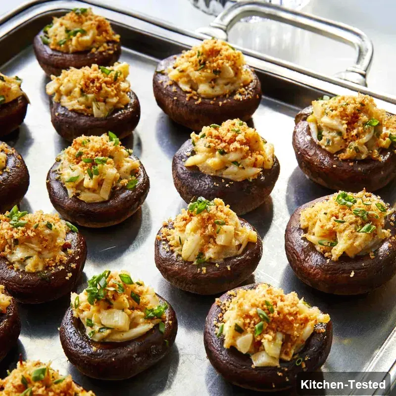 Crab-Stuffed Mushrooms crab stuffed mushrooms
