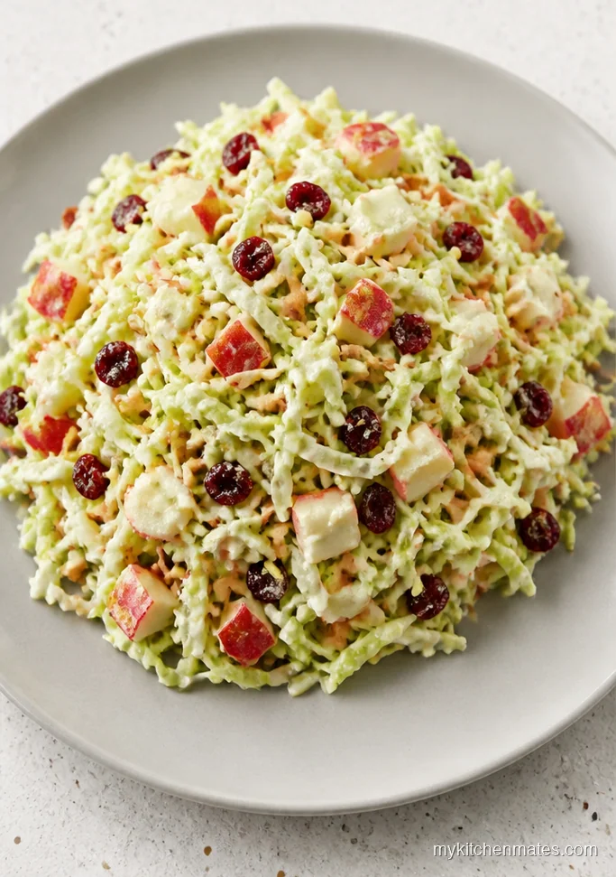 Cranberry Almond Crunch Cabbage Apple Slaw