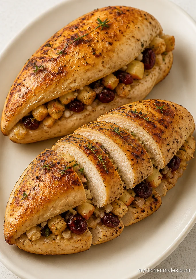 Cranberry Apple Stuffed Chicken Breasts