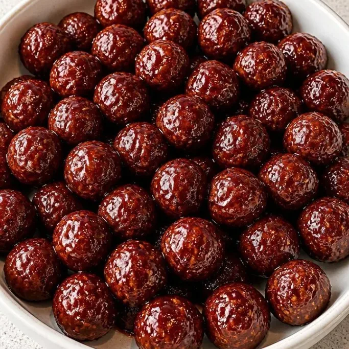 Slow Cooker Cranberry BBQ Meatballs (5 Ingredients) Cranberry BBQ Meatballs