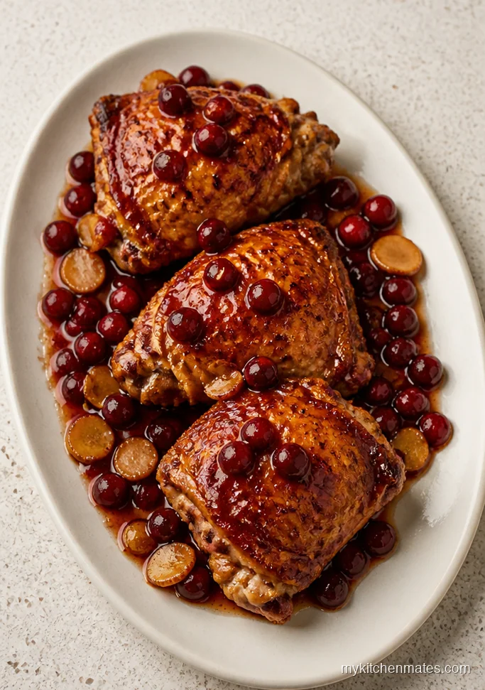 Cranberry Ginger Turkey Thighs