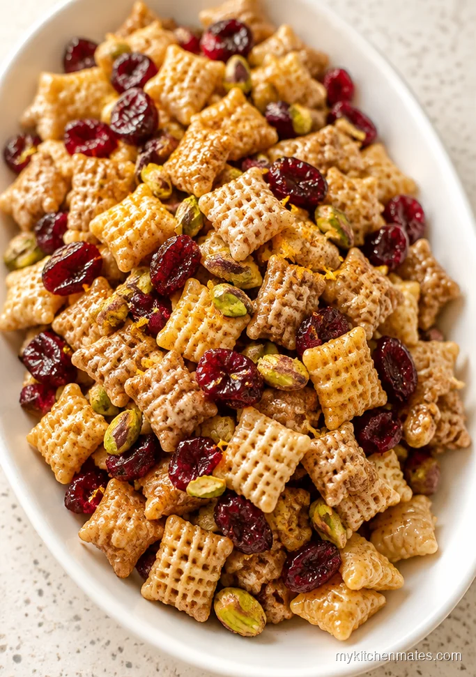 Cranberry Pistachio Chex Mix