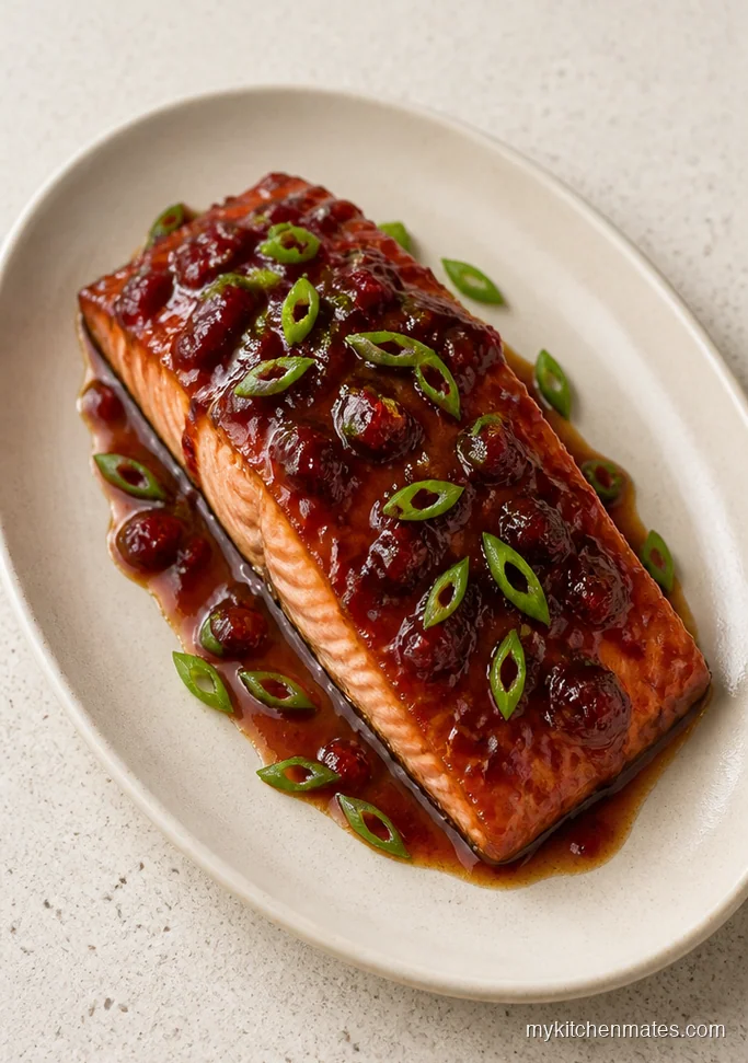 Cranberry Sticky Salmon