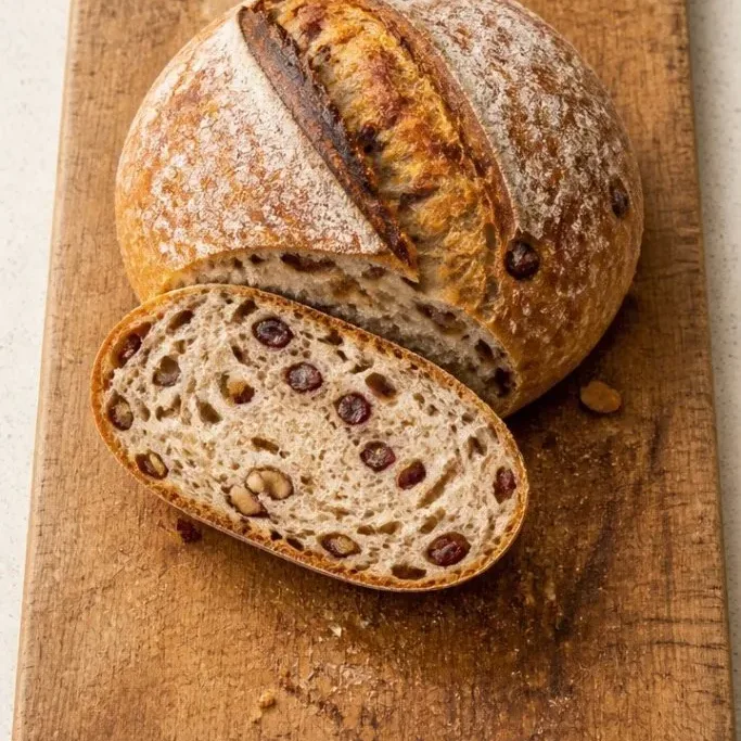 Overnight Cranberry Walnut Sourdough Bread Cranberry Walnut Sourdough Bread