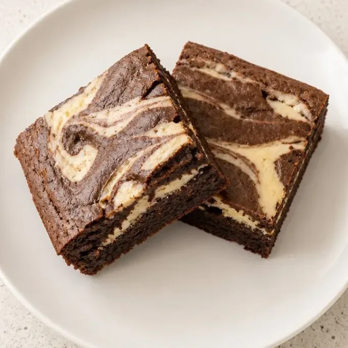 Fudgy Cream Cheese Brownies with Cheesecake Swirl Cream Cheese Brownie