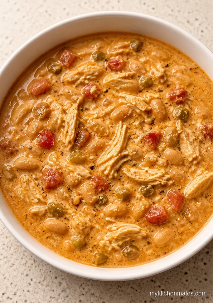 13 Chicken Cream Cheese Crockpot Recipes for Cozy Dinners Cream Cheese Chicken Chili with White Beans