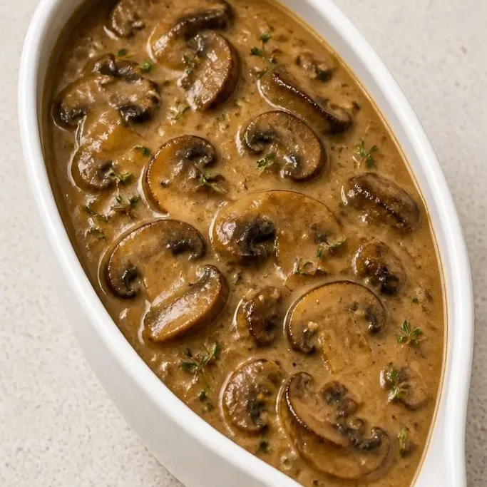 Quick Cream of Mushroom Gravy from Scratch Cream of Mushroom Gravy