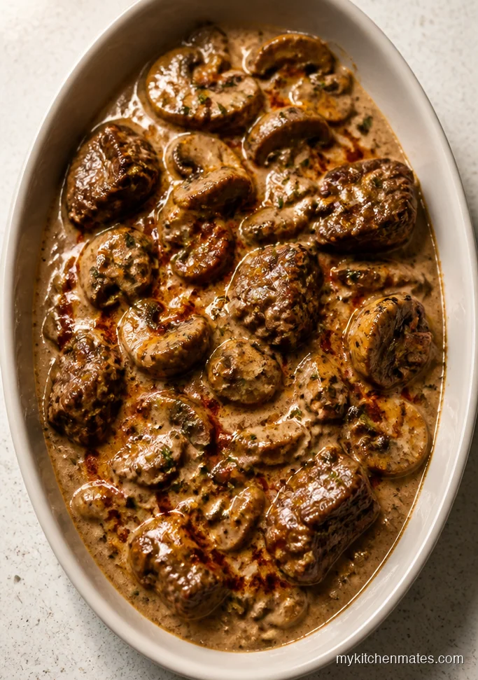 Creamy Beef and Mushroom Casserole