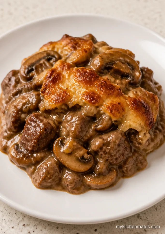 Creamy Beef and Mushroom Casserole