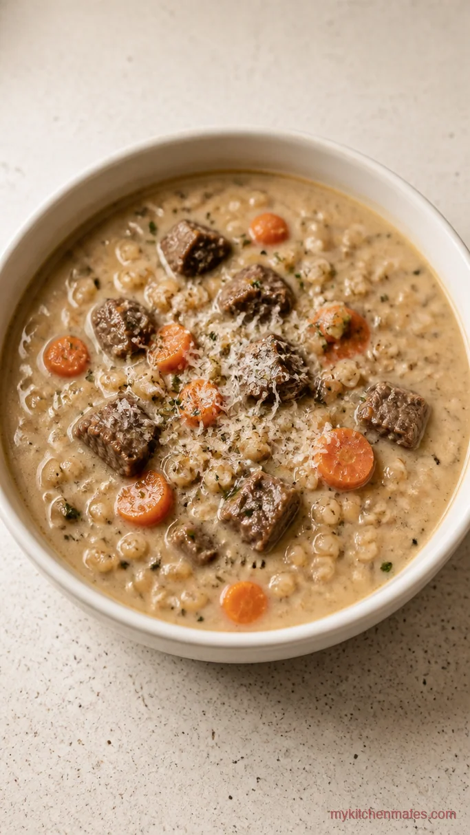 12 Beef Barley Soup Slow Cooker Recipes for Cold Weeknights Creamy Beef Barley Soup