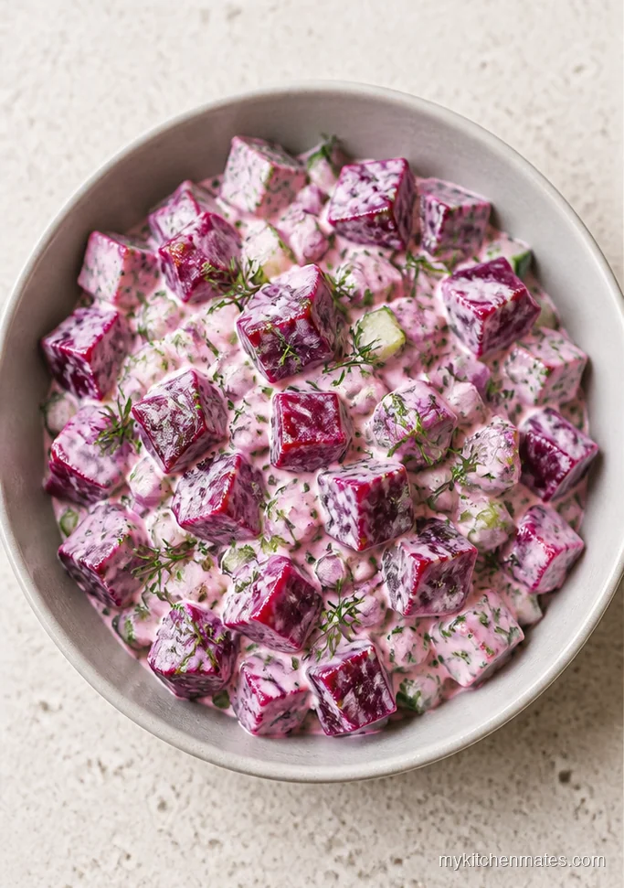 Creamy Beet Salad with Yogurt Dill