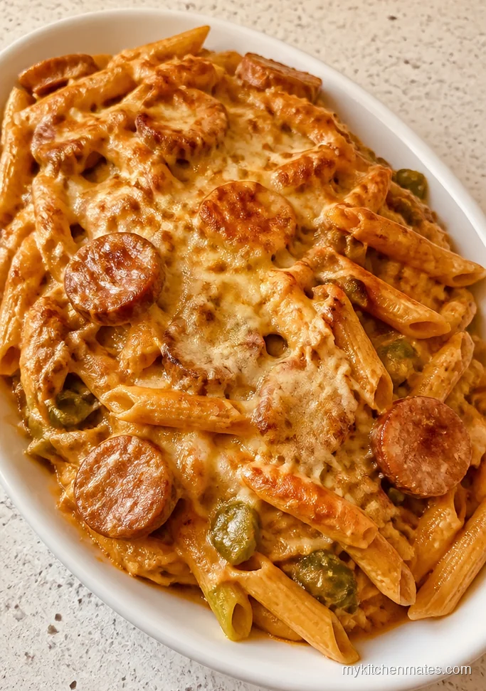 Creamy Cajun Chicken Pasta Bake