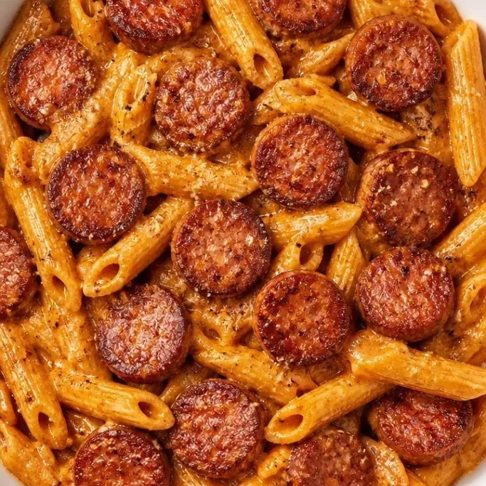Creamy Cajun Sausage Pasta